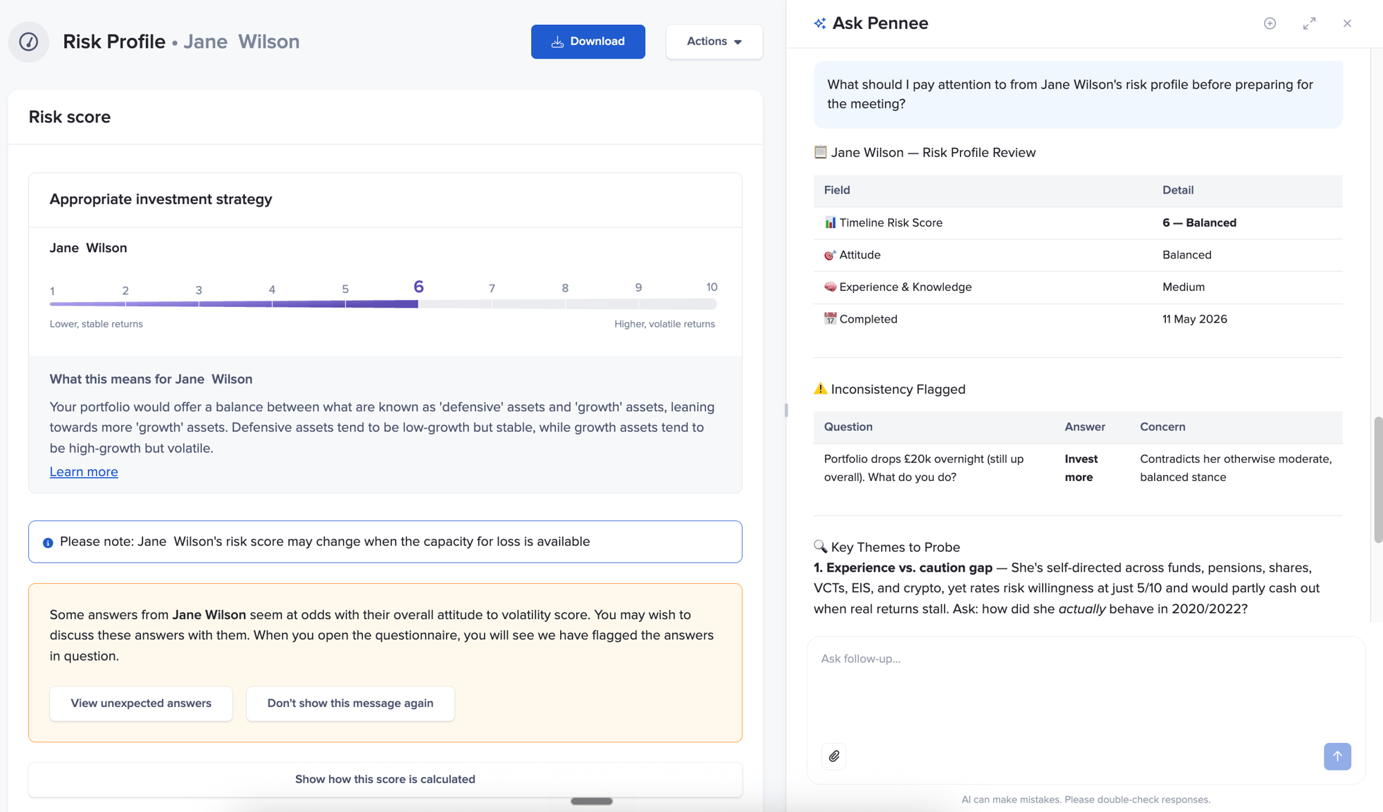 pennee-client-timeline